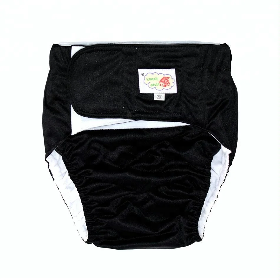 Waterproof and reusable adult cloth diaper pants suede cloth liner