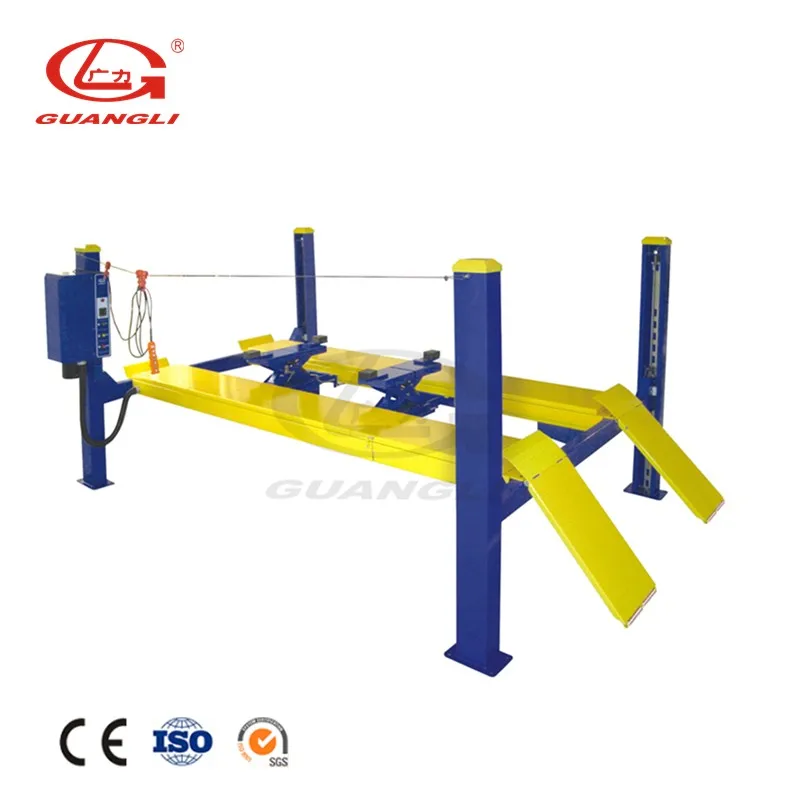 
Guangli wholesale four post carlift / four column car storage lift 