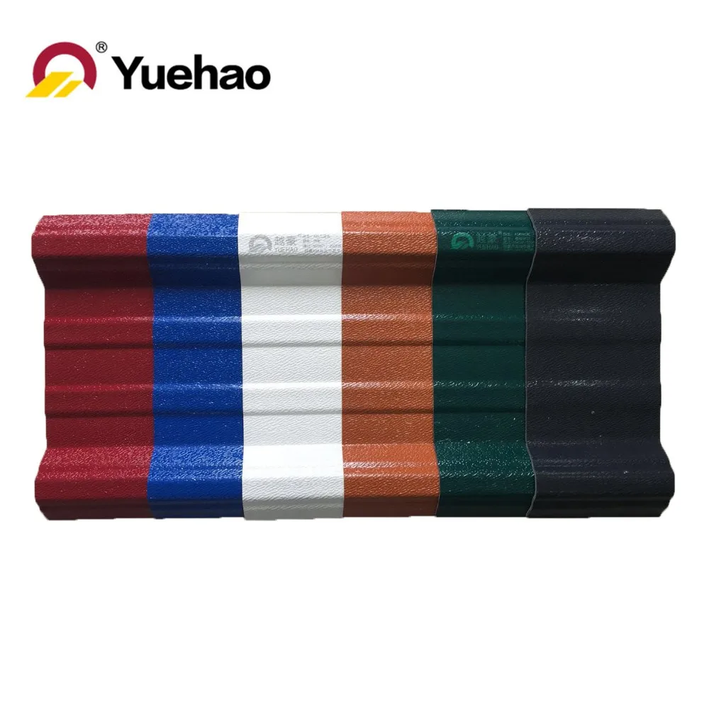 High quality hollow synthetic resin tile asa pvc corrugated colorful roofing tile