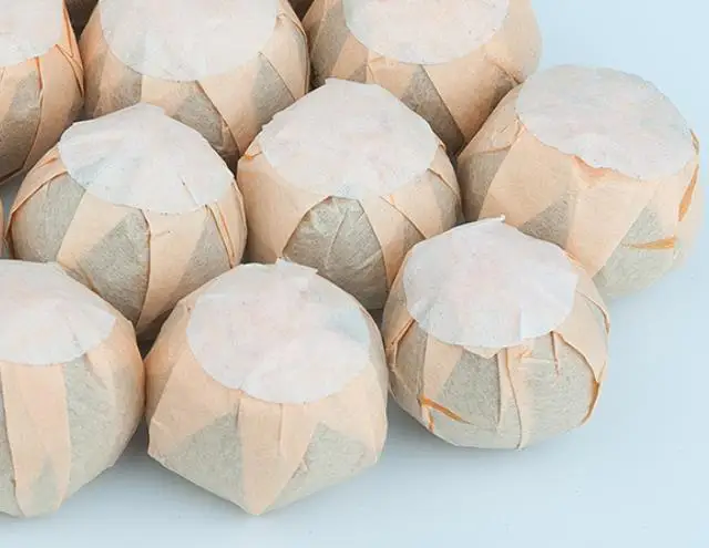 Натуральный чистый маленький зеленый оранжевый фруктовый чай из ракушек пуэр