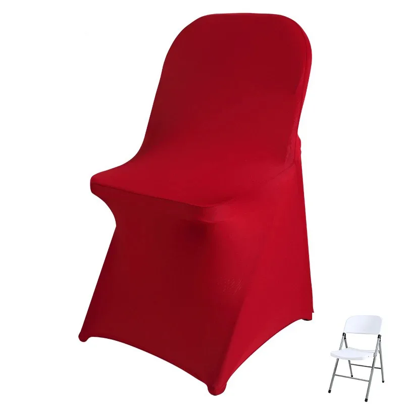 YRYIE дешевые эластичные универсальные эластичные белые складные чехлы из спандекса для стульев свадебное украшение