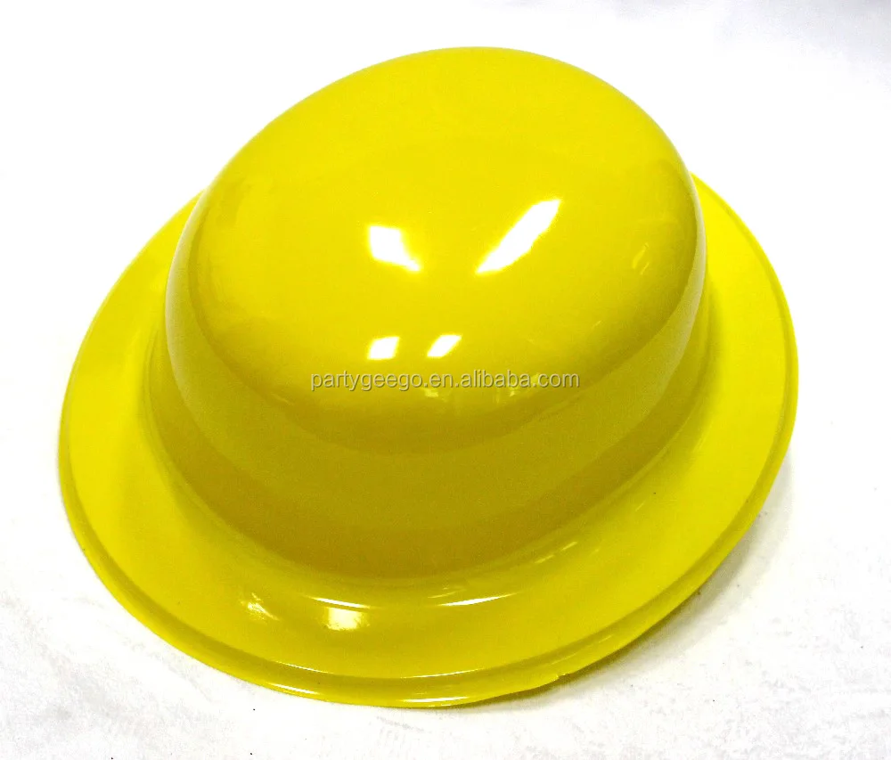 Factory Direct Sale Classic Party kit PVC Imprinted Stars Plastic Bowler Derby Hat