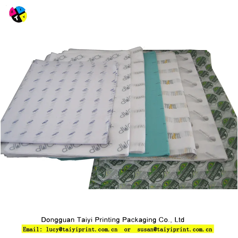 
Hot Sale Professional customized various color gift wrapping 17gsm tissue Paper thin 50*70cm with company logo 