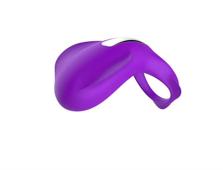 Silicone  Male Sex Toy for Man and Couple Play Vibrating Cock Ring with Rabbit Design Rechargeable Penis Ring Vibrator