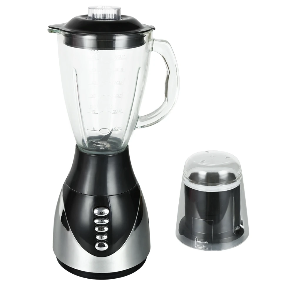 1.5L Glass Jar 3 Speeds Hot Sell High Quality 2 In 1 Juicer Blender