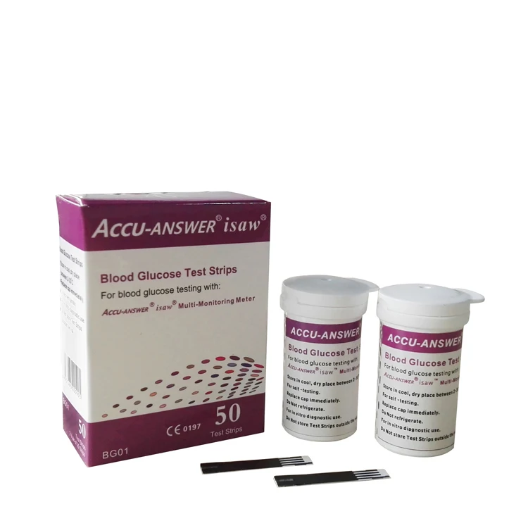 ACCU ANSWER blood glucose test strips for diabetes