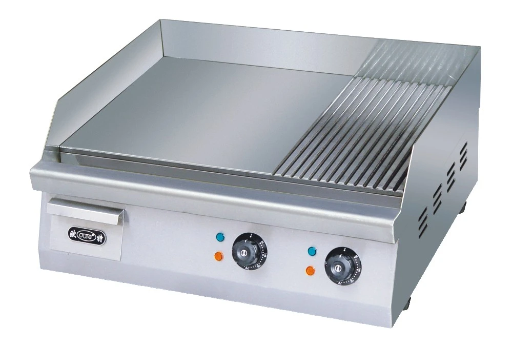 
Stainless steel table top electric griddle with flat iron(OT-820) 