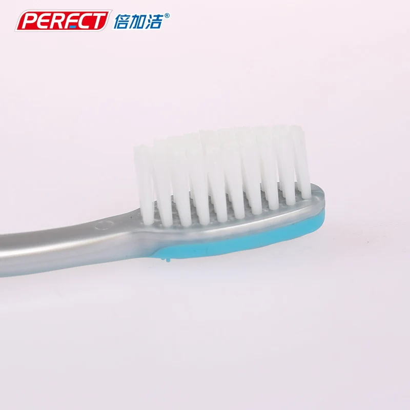 PERFECT vertical expert adult pp tpr silver toothbrush