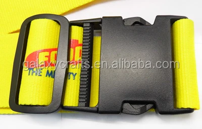 Customized  silk screen printed Travel Luggage Straps