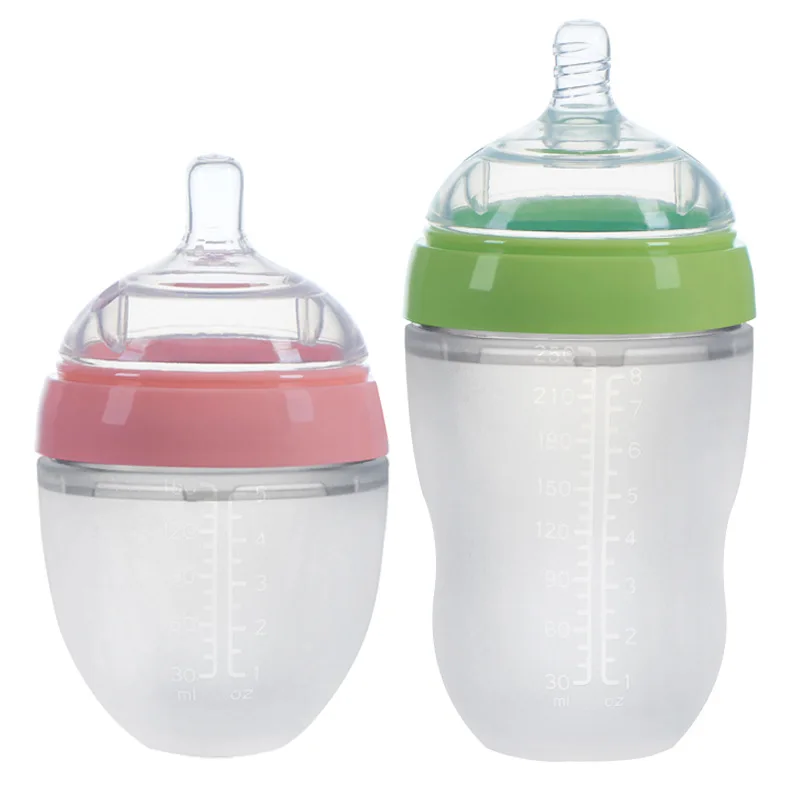 BPA Free 250ml &150ml Food Grade Silicone Biberon Baby Bottle Nursing Bottle feeding bottle