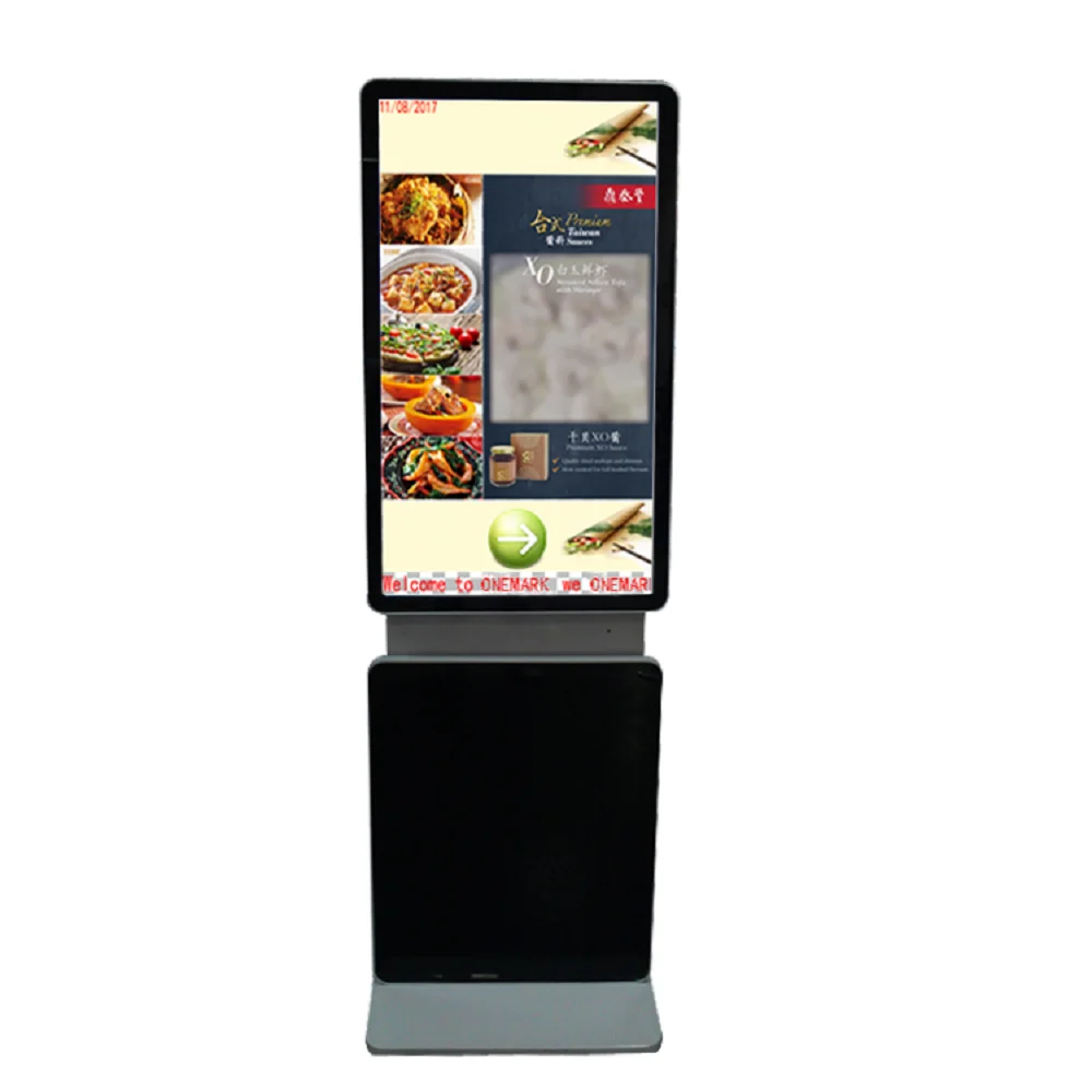 43' Vertical Rotating Digital Signage 1080P LCD Advertising Digital Signage Display