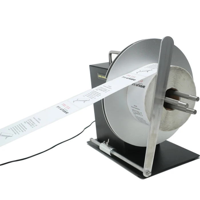 Label Roll Rewinder for Barcode printer automatic Label Rewinder Tags Sticking rewind machine
