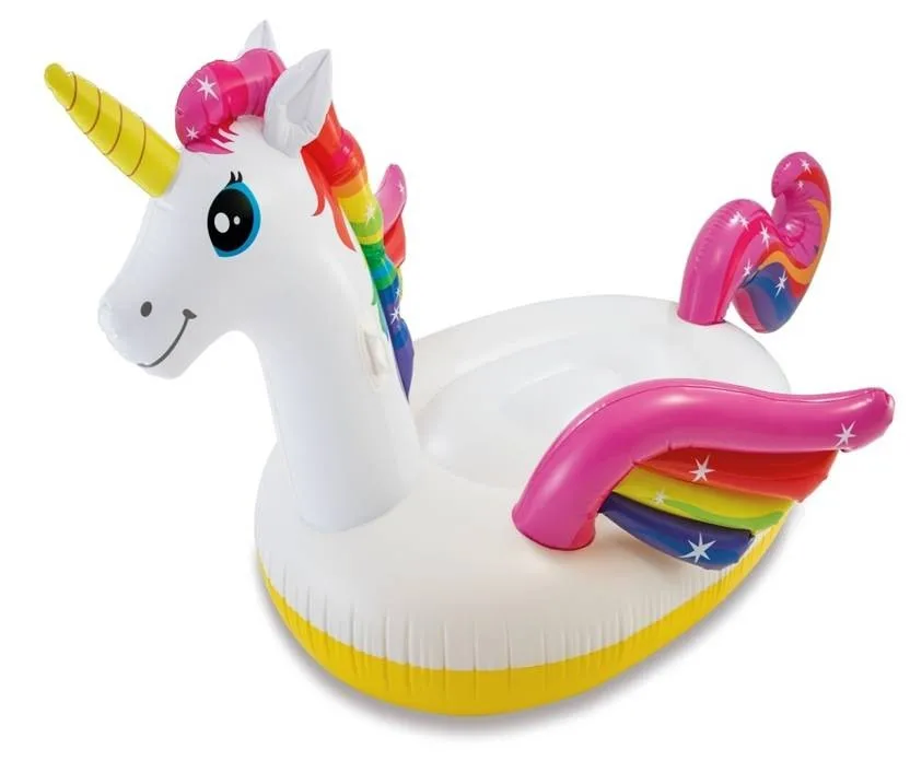 INTEX 57561small unicorn inflatable water toys inflatable ride-on pool float