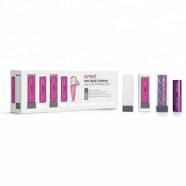 
Imr Efest 18650 3100Mah 20A High Drain 3.7V Rechargeable Battery Best Sales 