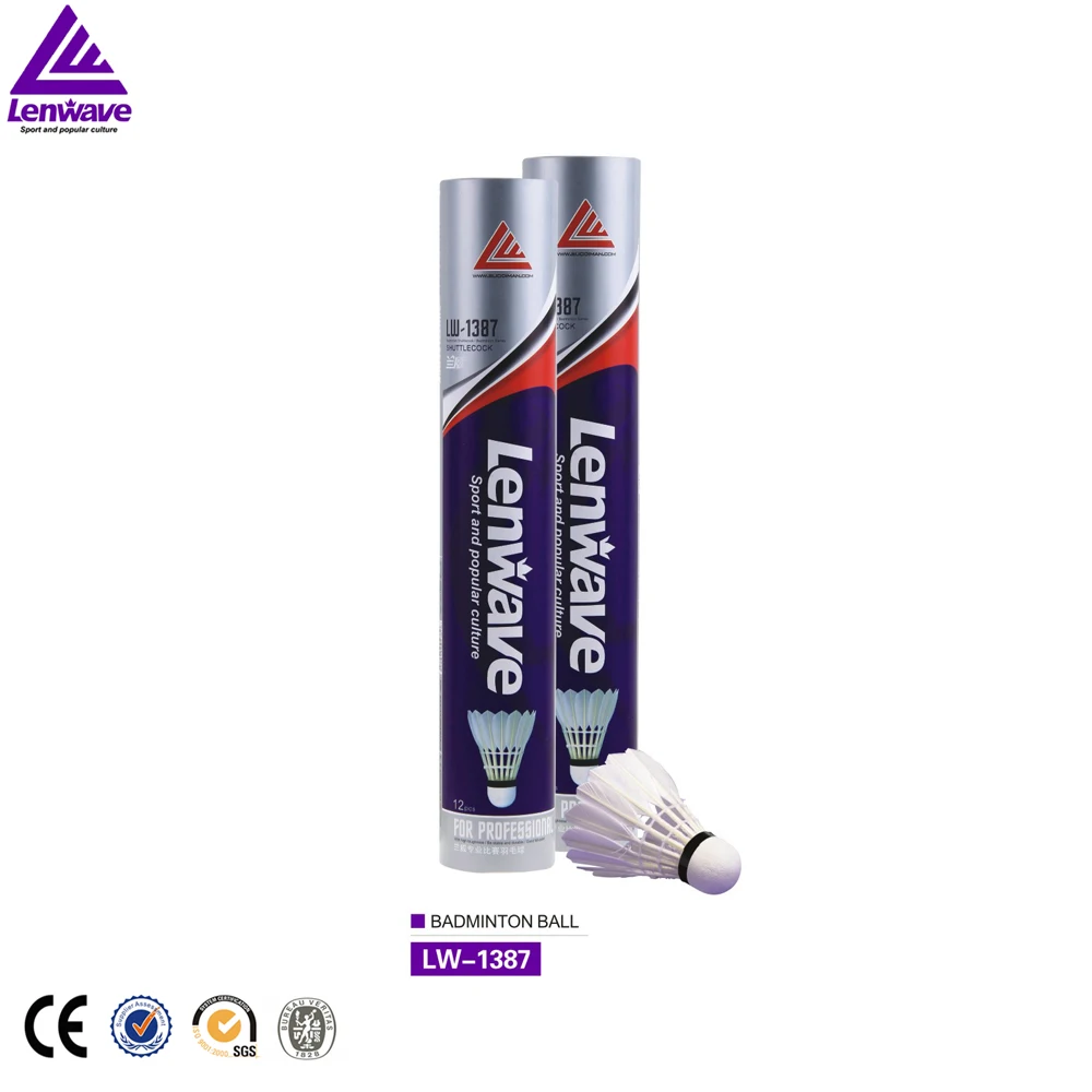 lenwave brand badminton shuttle high quality most durable badminton shuttle cock