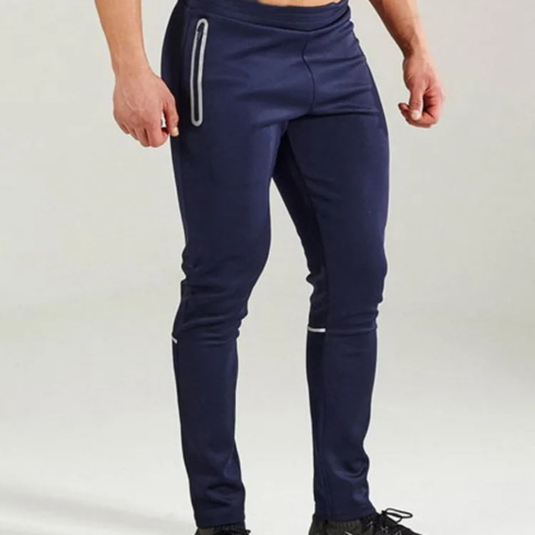 
Men sportswear Apparel reflective tape Elastic waistband Gym chino Wholesale Sweatpants premium jogger pants 