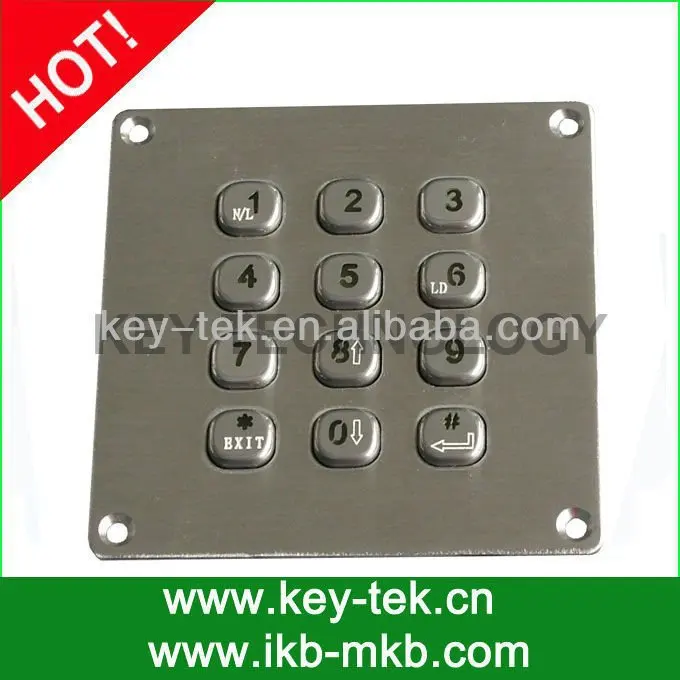 12 мини ключи антивандальный клавиатура из нержавеющей стали