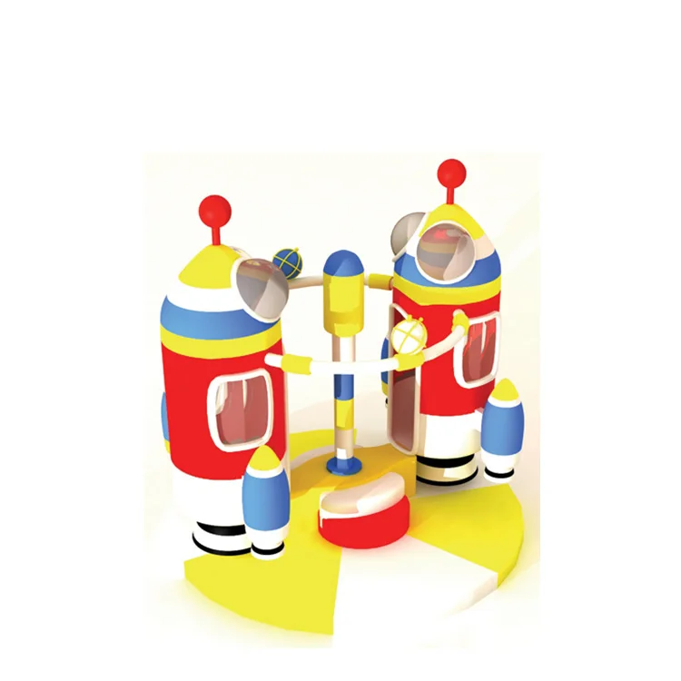 Electric Rotating Coconut Tree Ball pits slide Swing indoor playground soft play merry go round