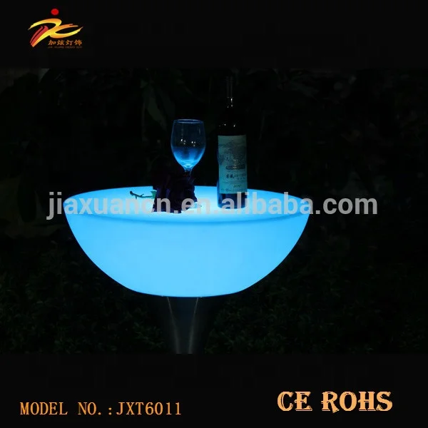 Hot sale led cafe table,restaurant plastic table,led table in stock from Guangdong manufactory
