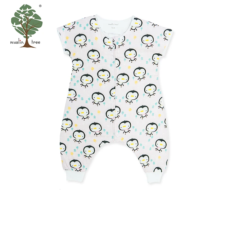 Муслиновое дерево Малыш Девочка Обычный белый Детский комбинезон