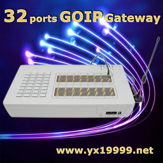 32 портов gsm goip elastix технологии sip-шлюз, большие продажи goip шлюз 32 сим слотов, избежать сим заблокирован gsm шлюз
