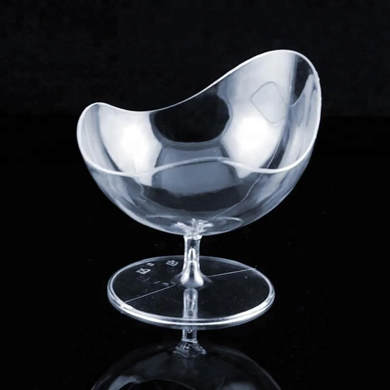 New style 2oz food beverage drinking dessert cup goblet plastic for multi use