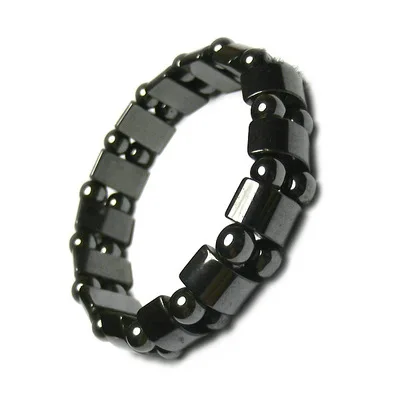 Health Magnet Bracelet Anti Radiation Black Ceramic Stainless Steel Clasps Bracelets Hematite Jewelry For Man