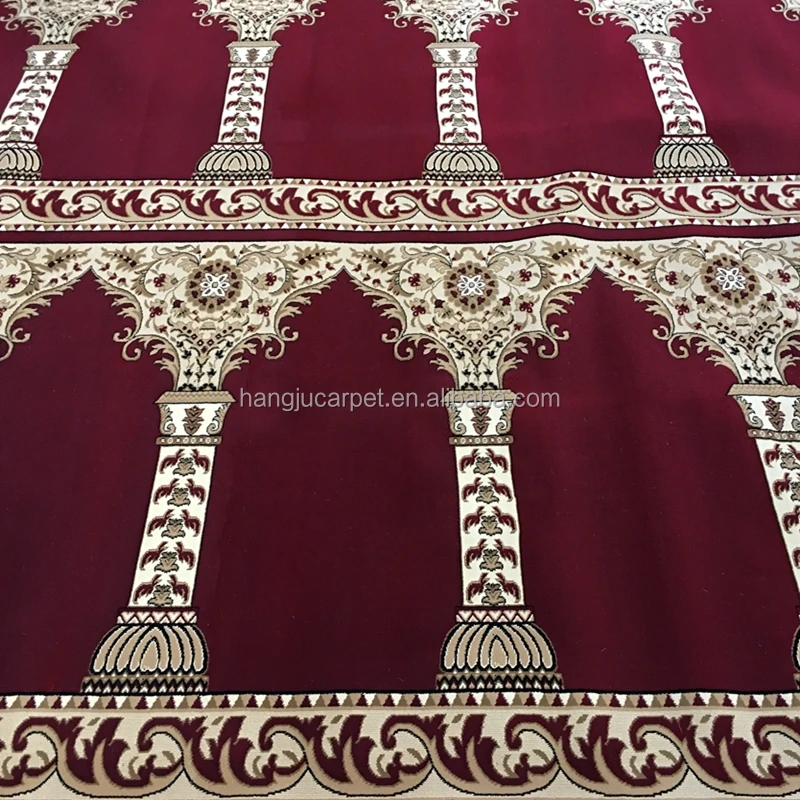 8mm Pile Red Color Mosque Carpet USA WT-8003