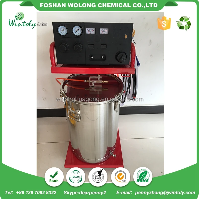 Industrial powder spraying electrostatic powder coating gun for metal spraying