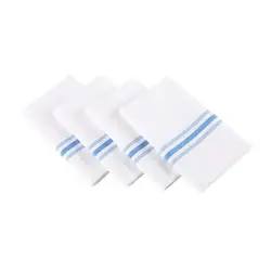 Wholesale MJS Spun Polyester Stripe Bistro Napkin Striped Dinner Napkins for Party Home Hotel Restaurant