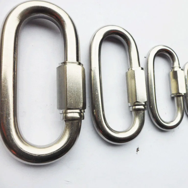 Stainless steel quick link for lifting Adjustable Screw Locked