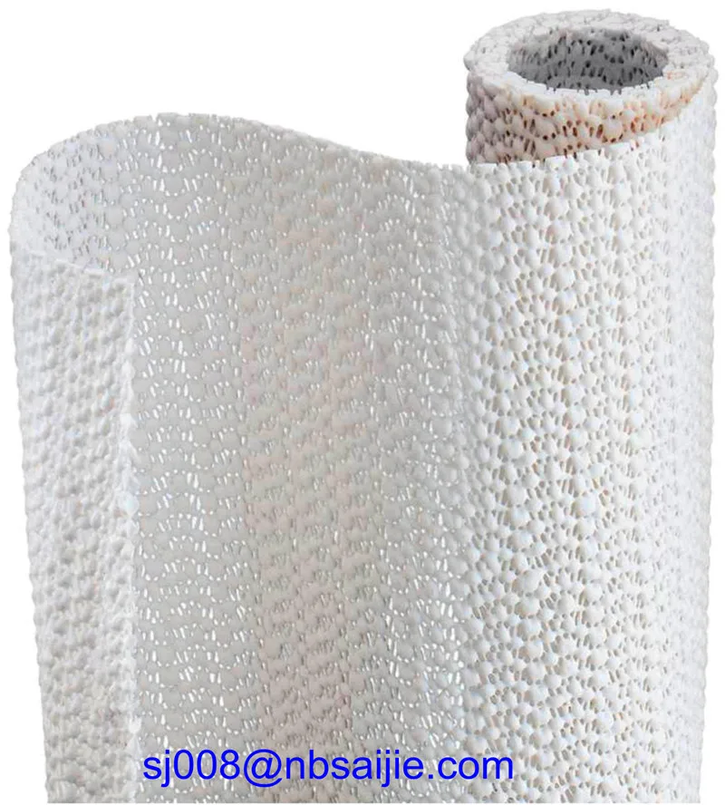 pvc foam washable ultra stop rug pad for hard surface floor