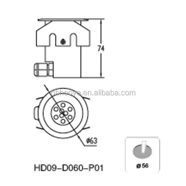12VDC/24VDC 1W/3W Recessed LED Deck Light For LED step Light Underground Inground Light