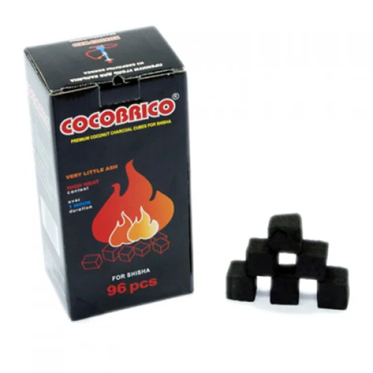 natural coconut shell shisha cube hookah charcoal