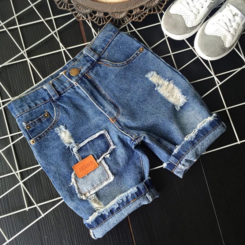 Baby Boys Hole Denim Shorts 2 7Yrs Children Clothing New 2016 Kids Pants Fashion Kids Jeans