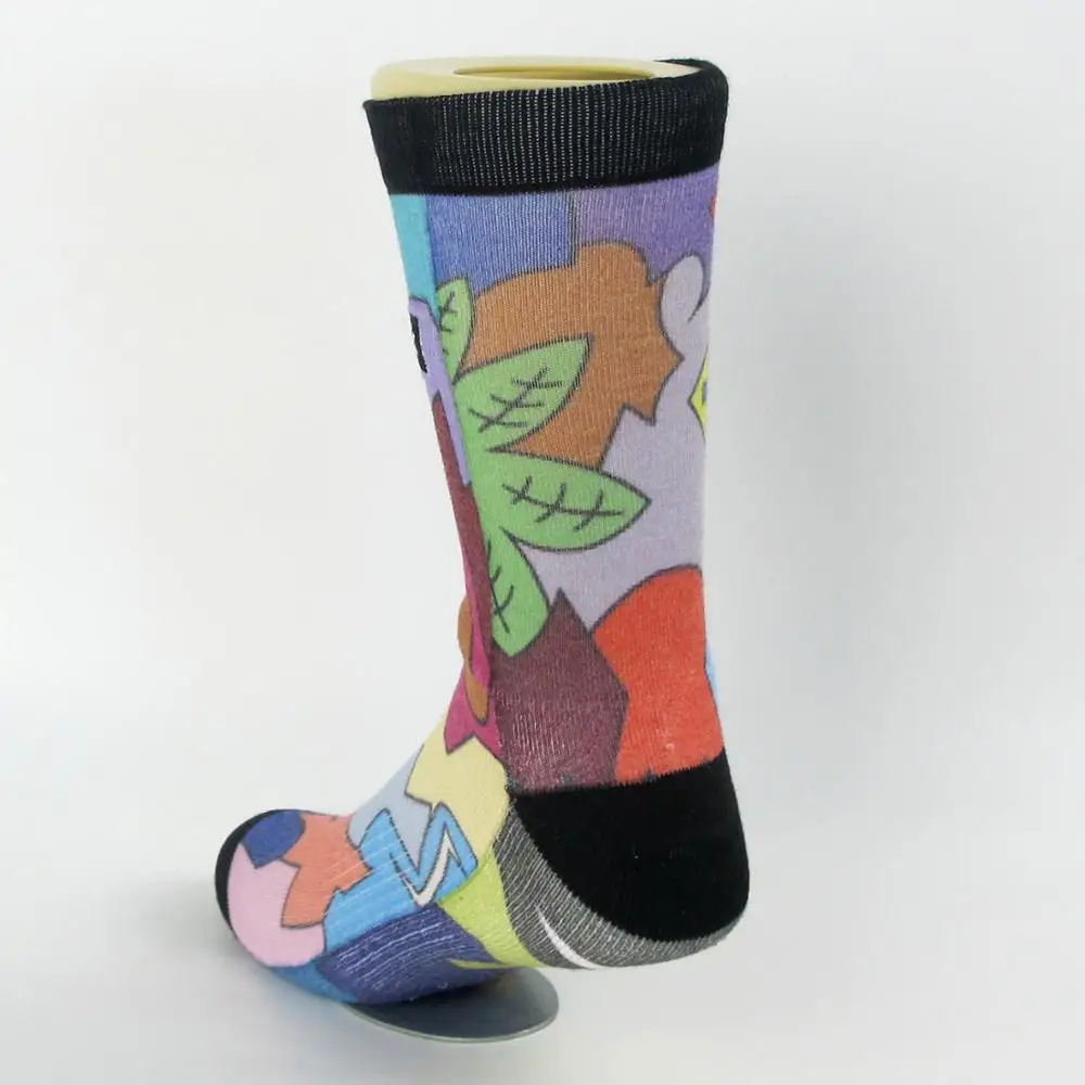 Custom new style colorful sublimation printing socks with high quality