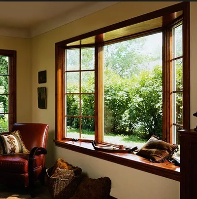 Pvc wooden horizontal fixed louver window design