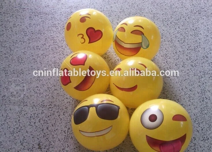 Factory wholesale inflatable ball smile face very popular