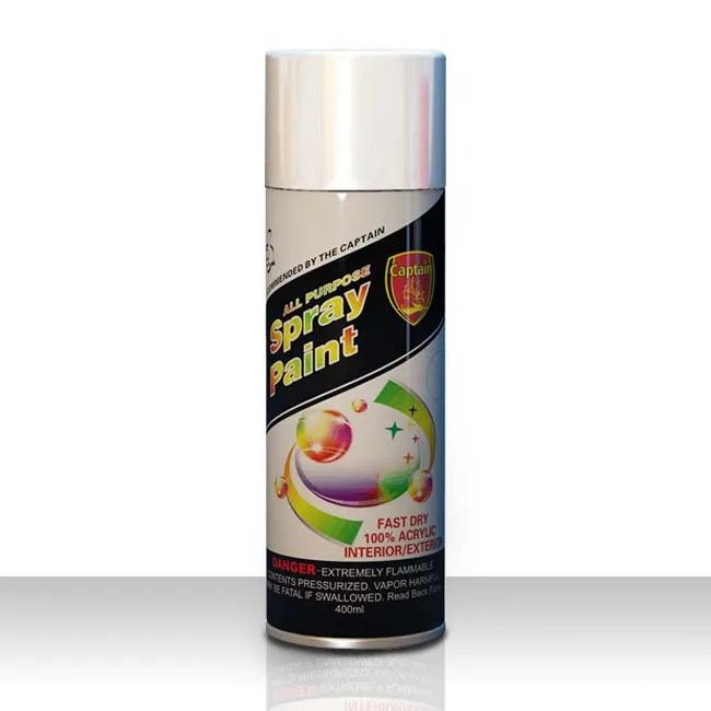 Captain Fast Dry Acrylic Aerosol Metallic Spray Paint