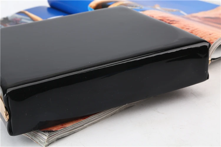 Factory direct wholesale brand new fashion clutches large space evening bag with handle patent leather handbag for party banquet
