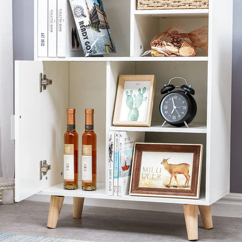 Single door cabinet  Simple tea cabinet Living room wooden storage cabinet