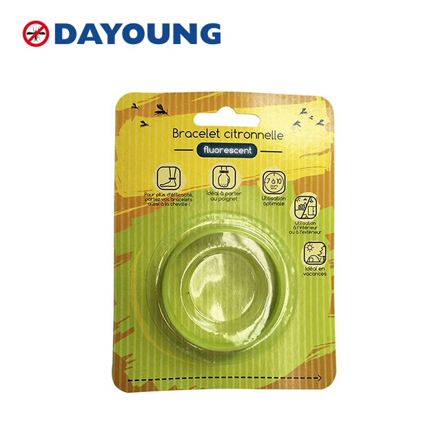 Dayoung 100% Citronella Oil Safe For Baby Deet Free Pest Control Silicone Mosquito Rpellent Bracelet bracelet anti moustiqu