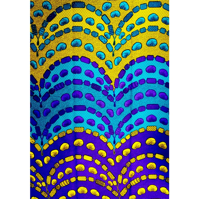 high quality lady 100% cotton african  ankara wax fabric