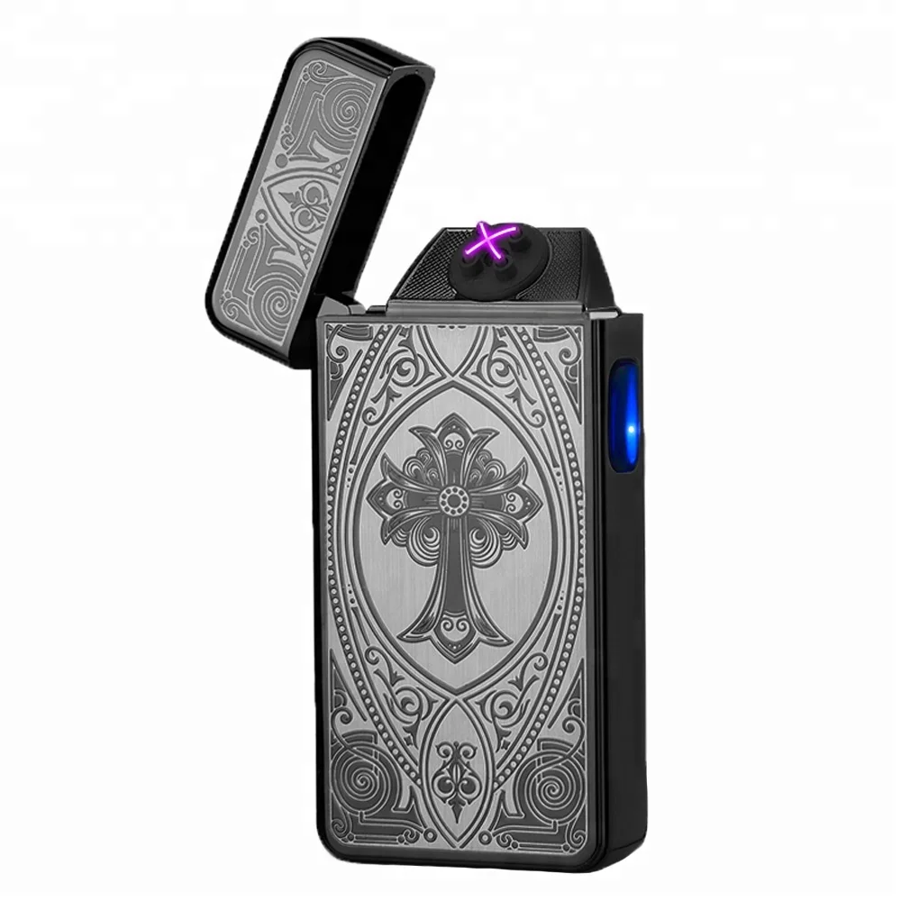 Wholesale FREN Cheap Double Arc electric plasma lighter arc lighters 102