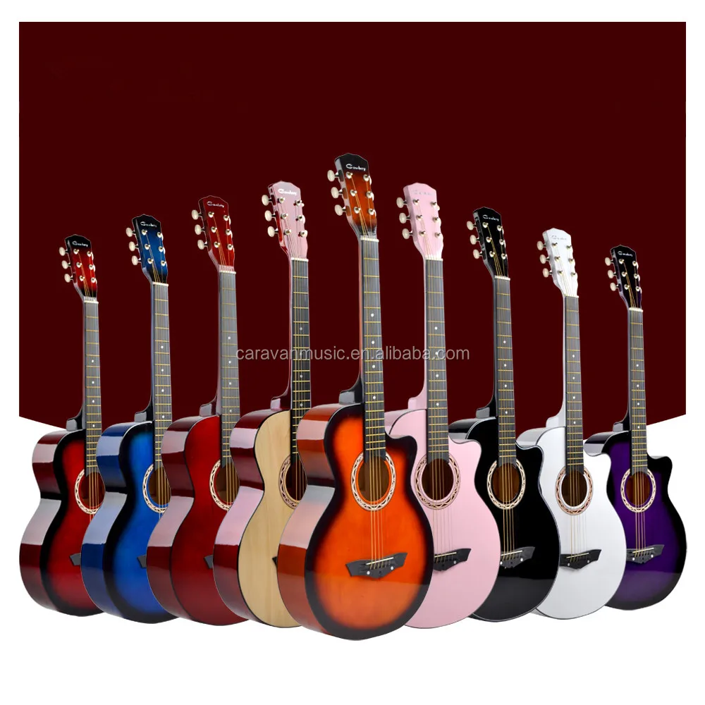 Оптовая продажа Очень Дешевые скидкой акустические гитары сделано в Индонезии