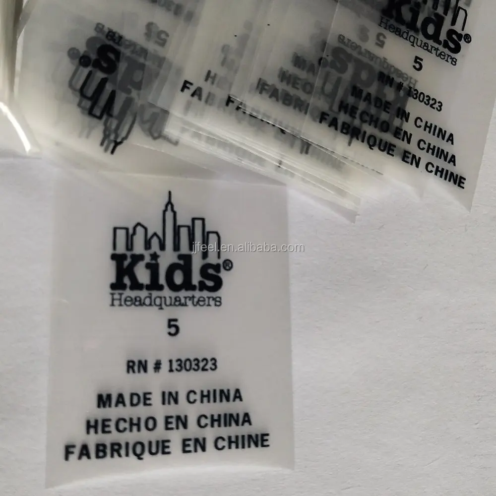 Good washable tagless heat transfer label for garment