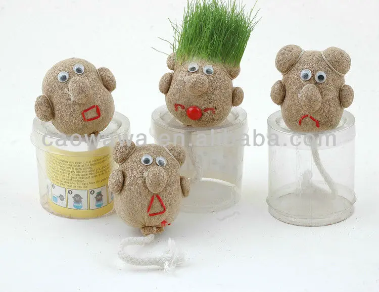 Мультяшная кукла Трава Кукла трава, зубчатая кукла Клевер кукла мини настольная посадка персонажа подарки на заказ