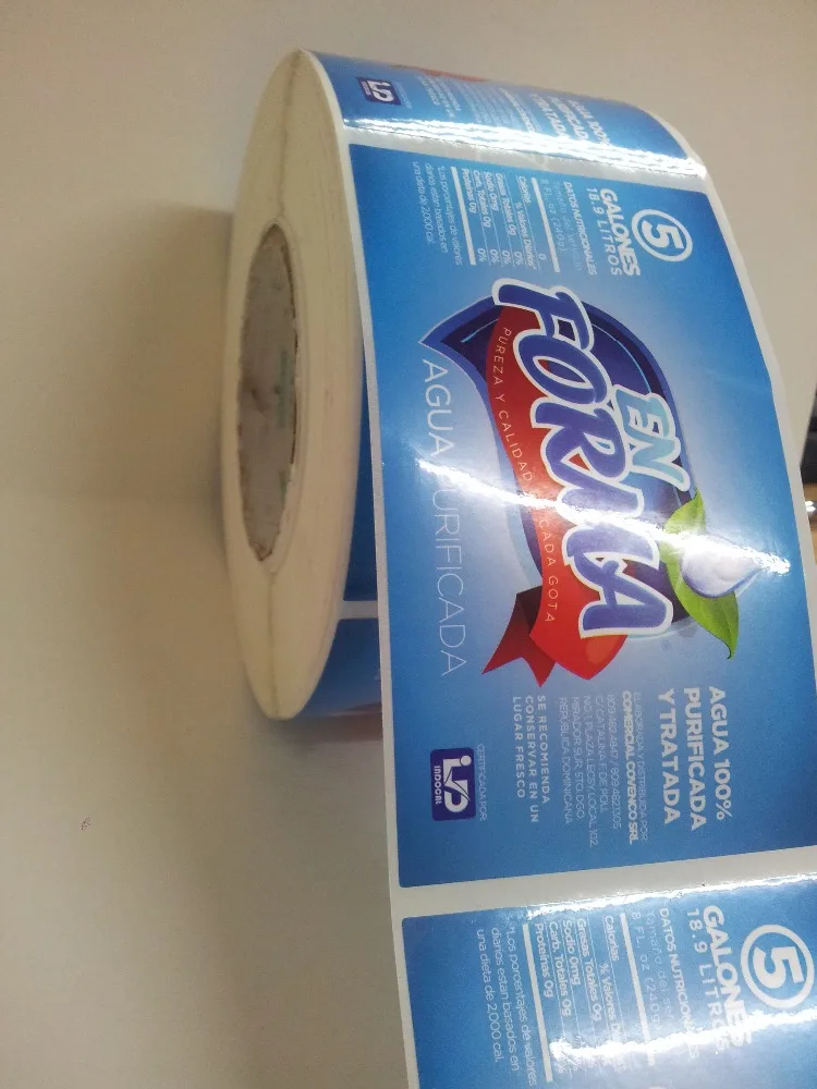 76mm vinyl core vinyl/pvc/BOPP waterproof permanent adhesive roll label sticker