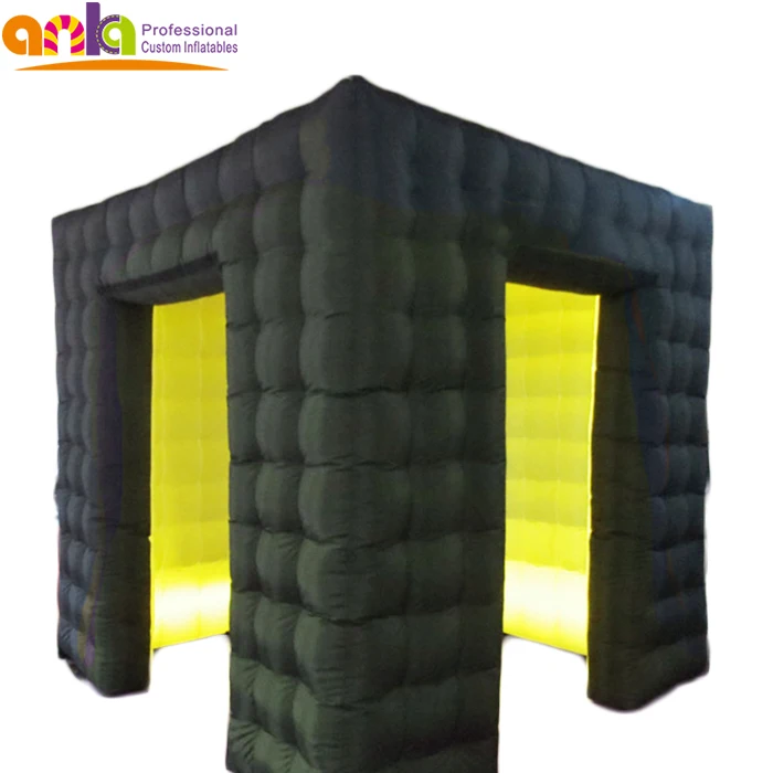 Mini Size Indoor Studio Cube Tent Inflatable Cube Tent with Led Light