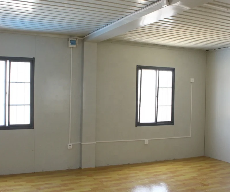 Factory customized prefabricated mobile cabin house tiny portable homes 2 bedroom container house